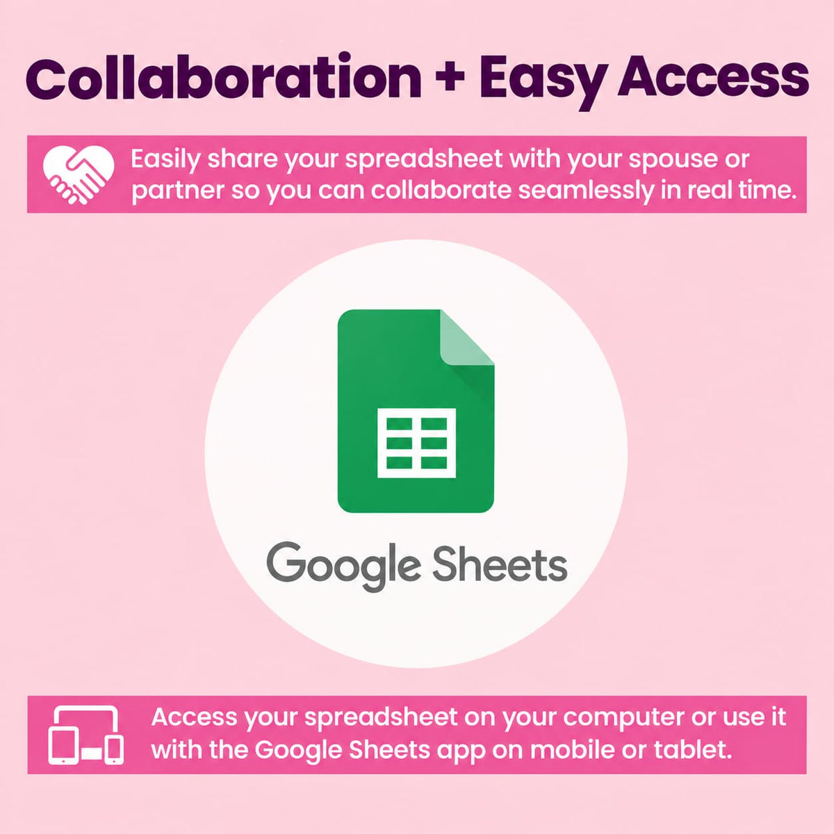 Monthly Budget Spreadsheet for Google And Excel Sheets