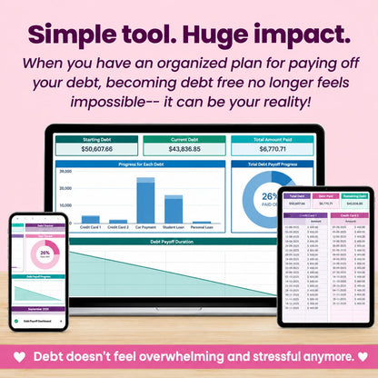 Debt Snowball |google spreadsheet template