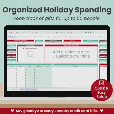 Holiday Budget Spreadsheet for Google Sheets