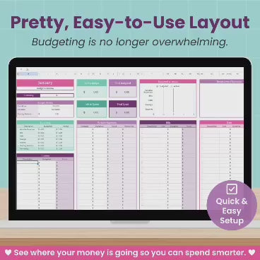 Monthly Budget Spreadsheet for Google And Excel Sheets